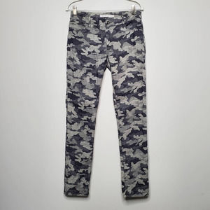 209 WST • Blue Camo Print Straight Leg Jeans Sz 2